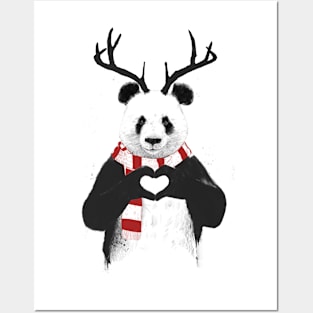 Xmas panda Posters and Art